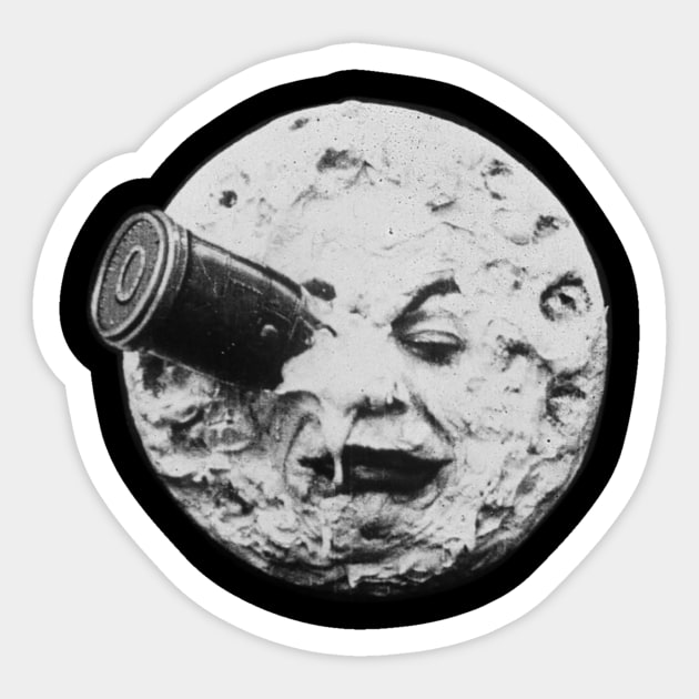 A Trip to the Moon Sticker by MindsparkCreative